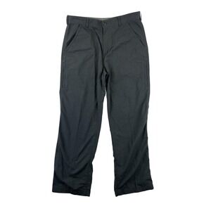 REI Hiking Pants Men's 34x30 Black Nylon Outdoor Travel Casual Lightweight